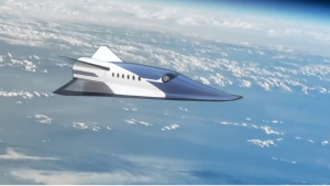 CGI representation of Space Transportation's supersonic jet
