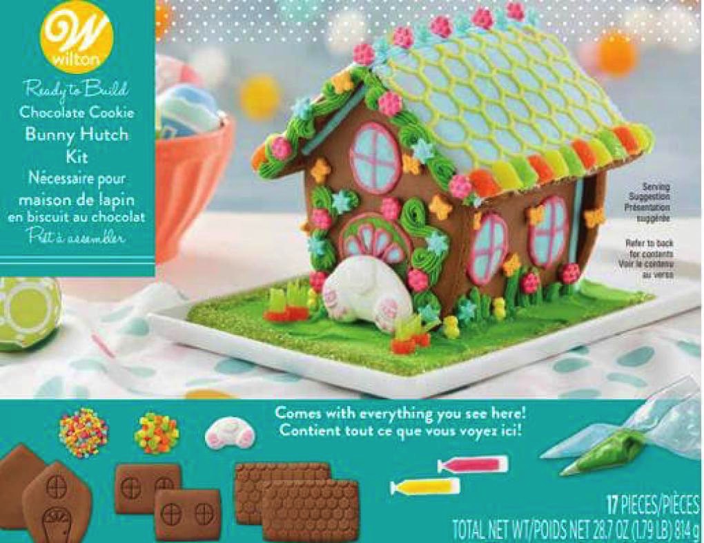 Wilton Ready to Build Chocolate Cookie Bunny Hutch Kit recall: Product package