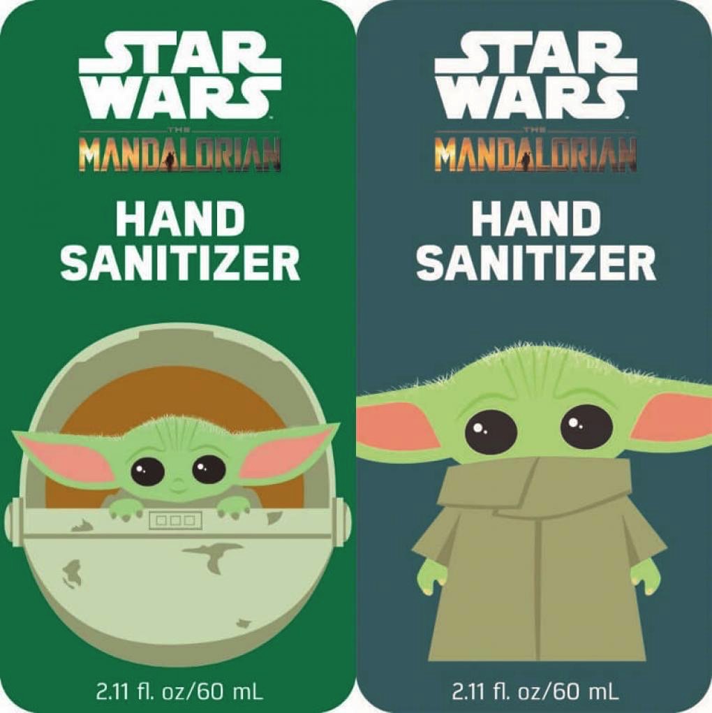 The Mandalorian hand sanitizer recall: label