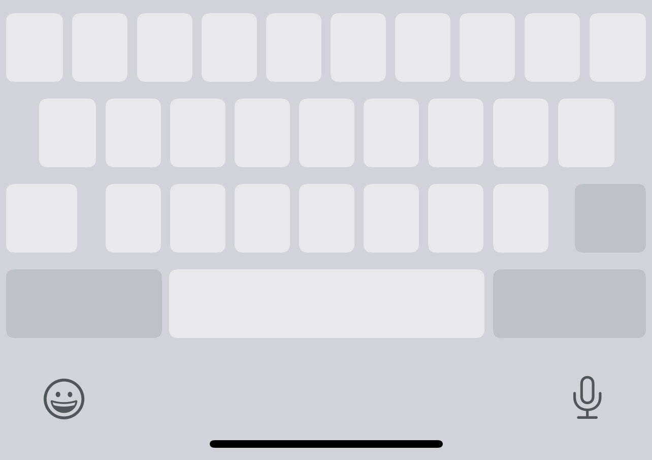 What the iPhone's secret trackpad looks like.