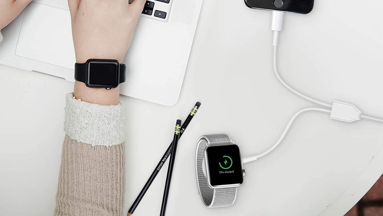 lifeegrn Update Version Smart iWatch Charger 