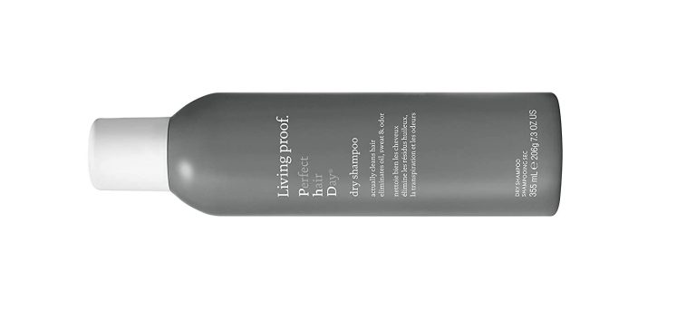 A look at a bottle of dry shampoo