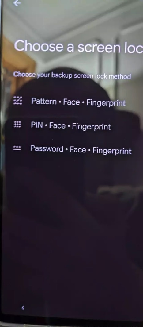 Face Unlock appears in the Pixel 6 Pro screen lock setup