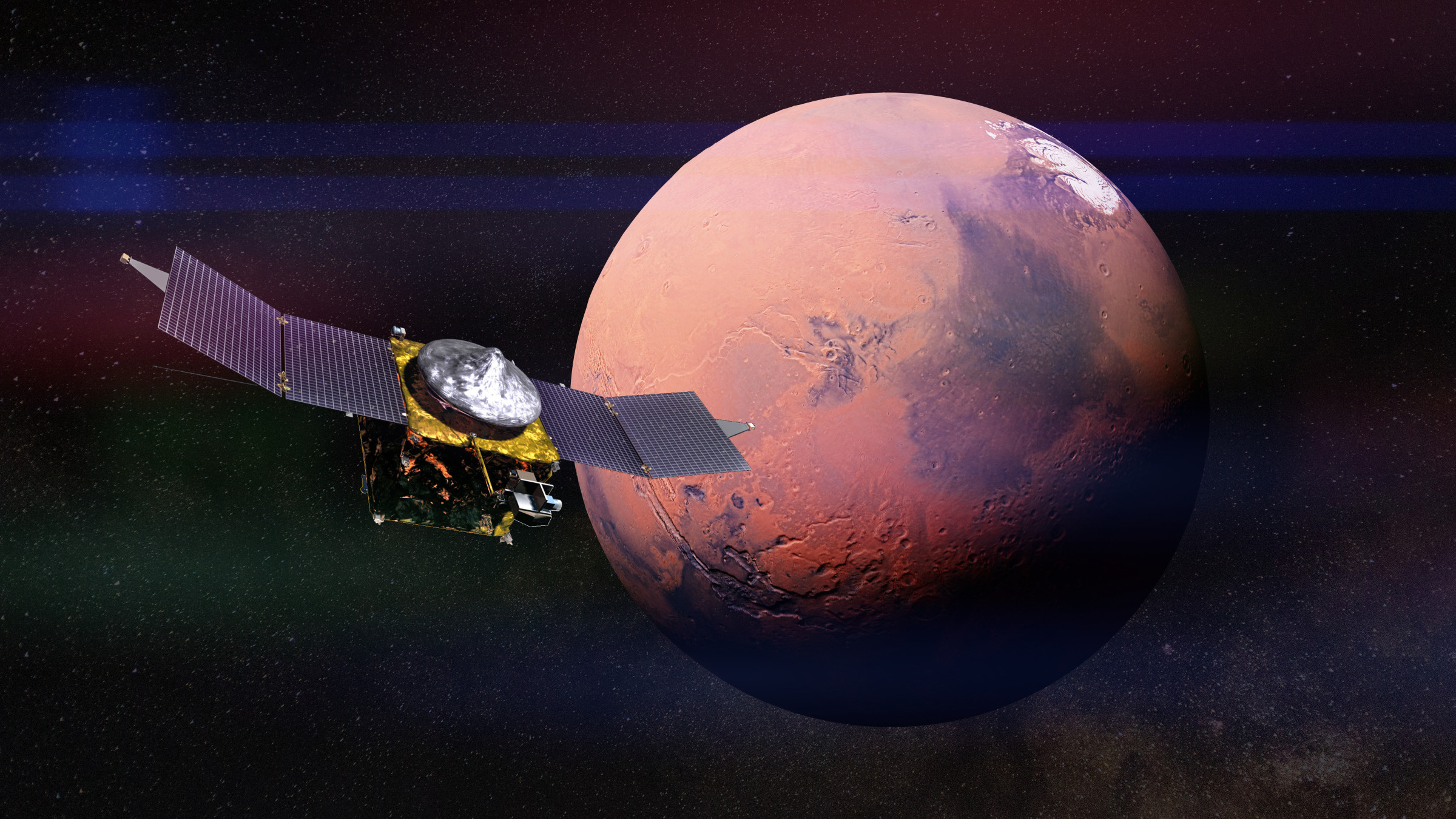 NASA MAVEN around Mars