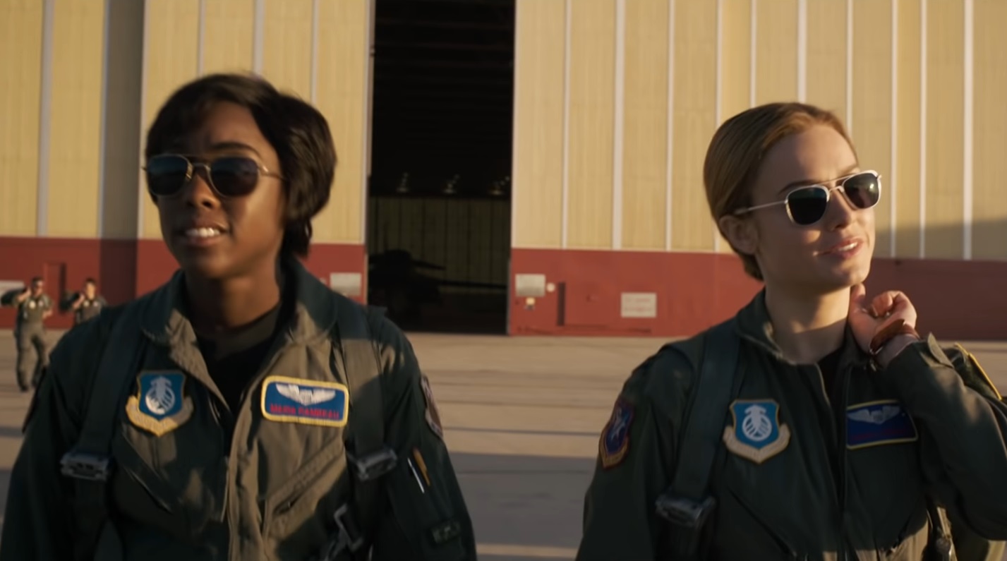 Lashana Lynch as Monica Rambeau in Captain Marvel.