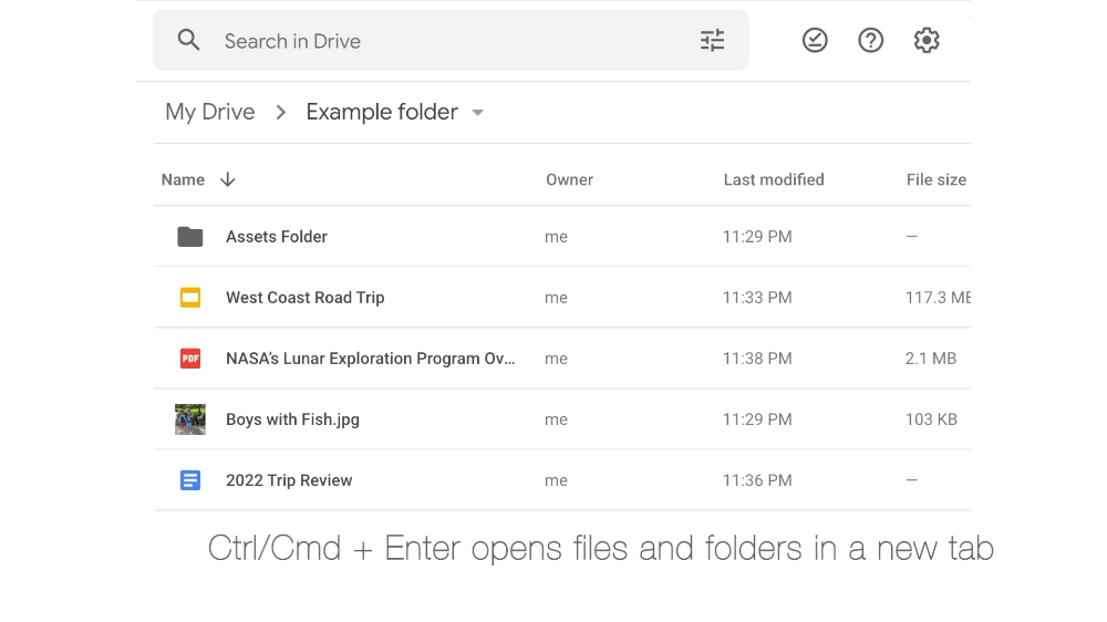 Google Drive finally added keyboard shortcuts.