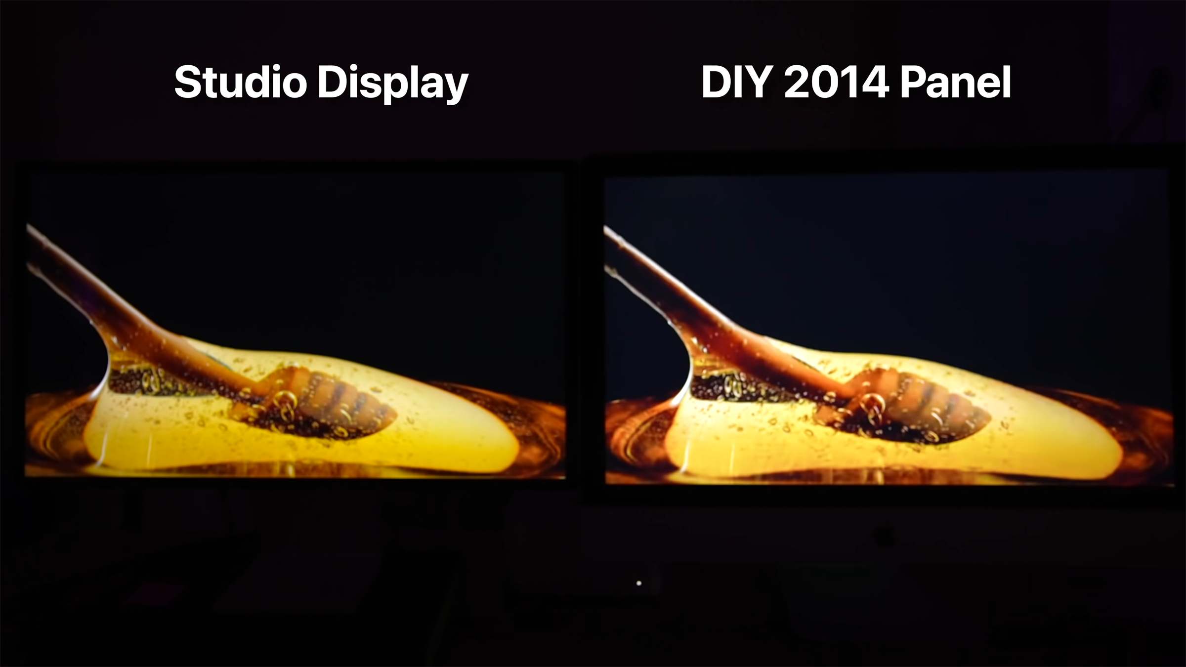 DIY Apple Studio Display compared to Studio Display