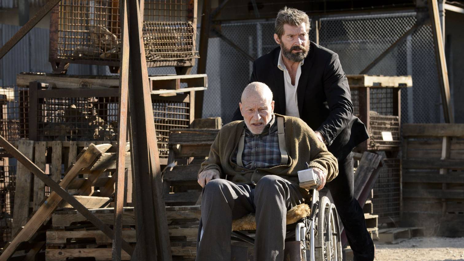 Patrick Stewart as Charles Xavier in Logan.