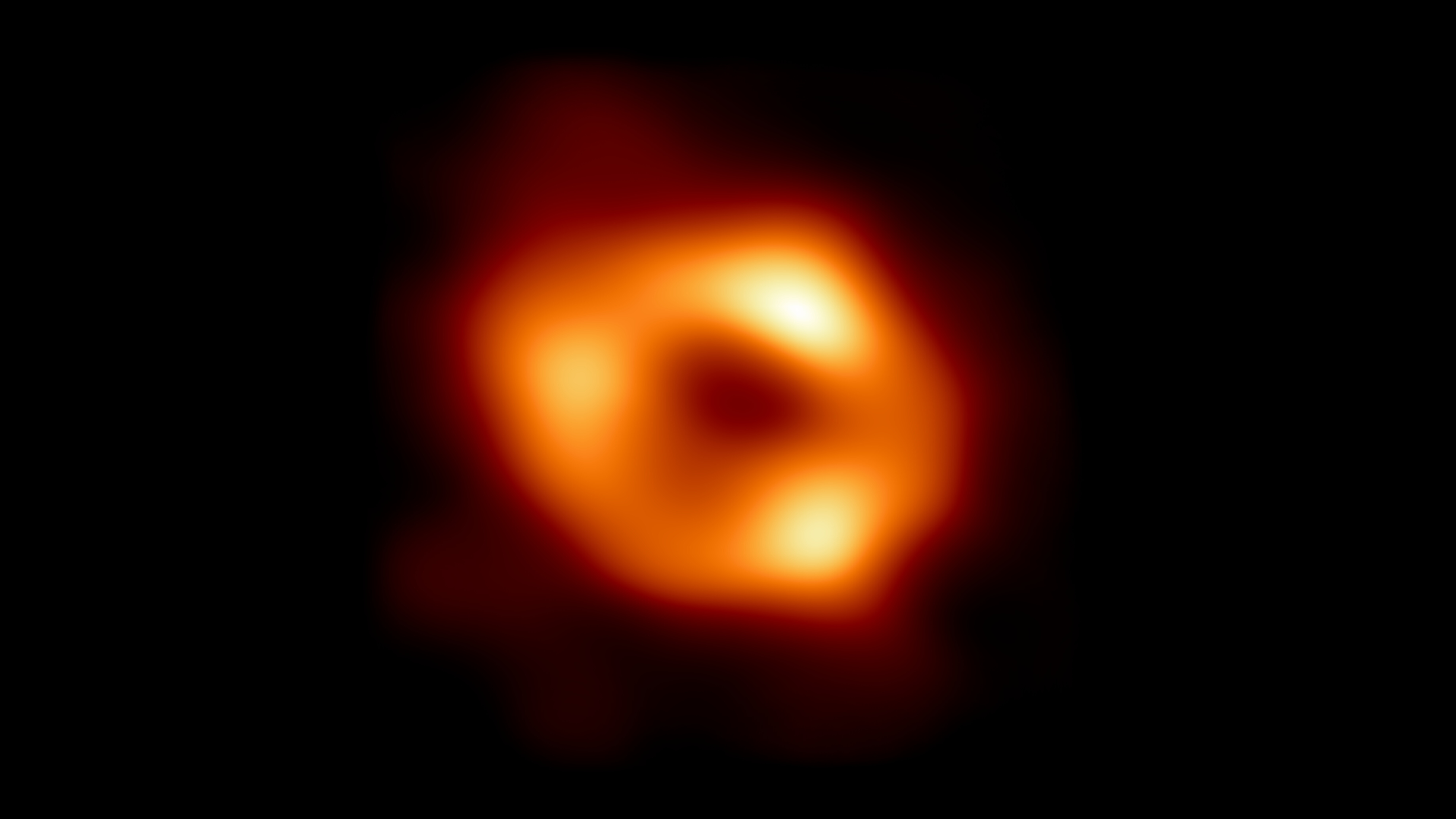 first image of Milky Way's black hole, which has a gas bubble flitting around it