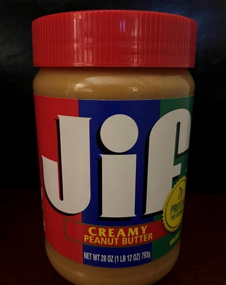 JIF peanut butter recall: Label example.