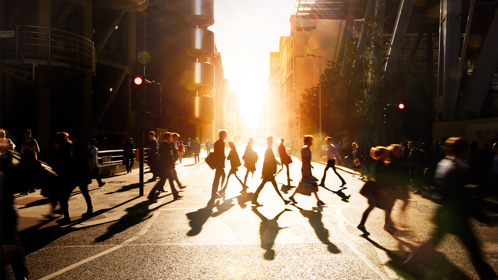 A bustling street