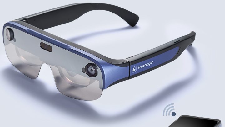 Qualcomm's Wireless AR Smart Viewer glasses design.