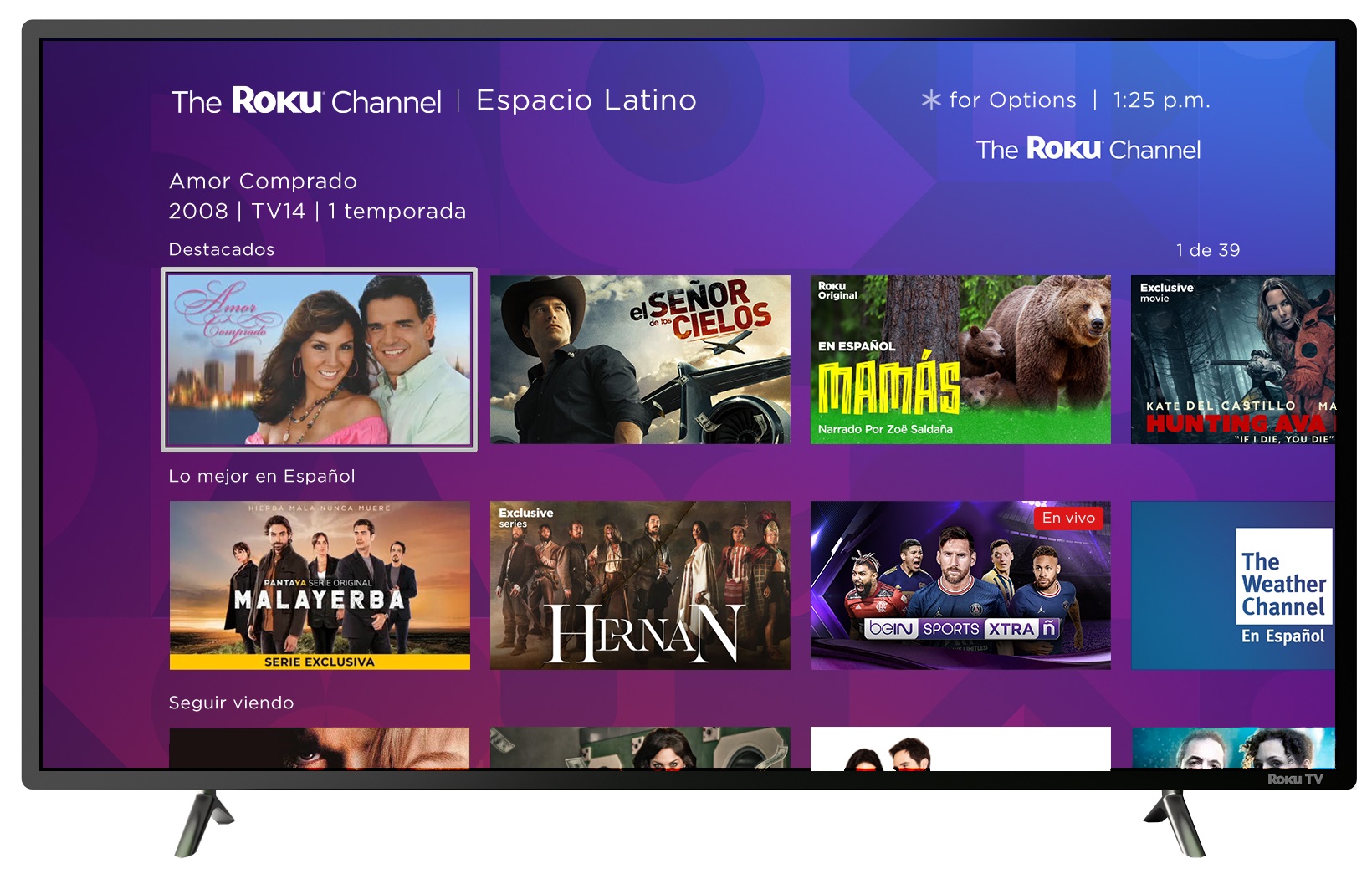 The Roku Channel adds a Spanish language hub with over 50 free