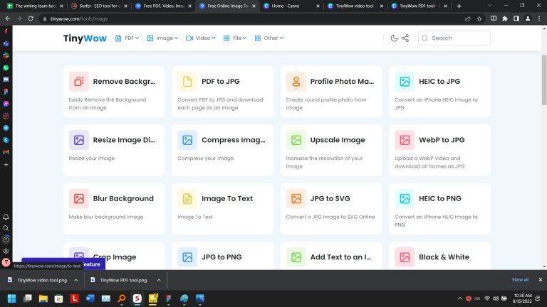 TinyWow: This free online file converter has changed the way I work