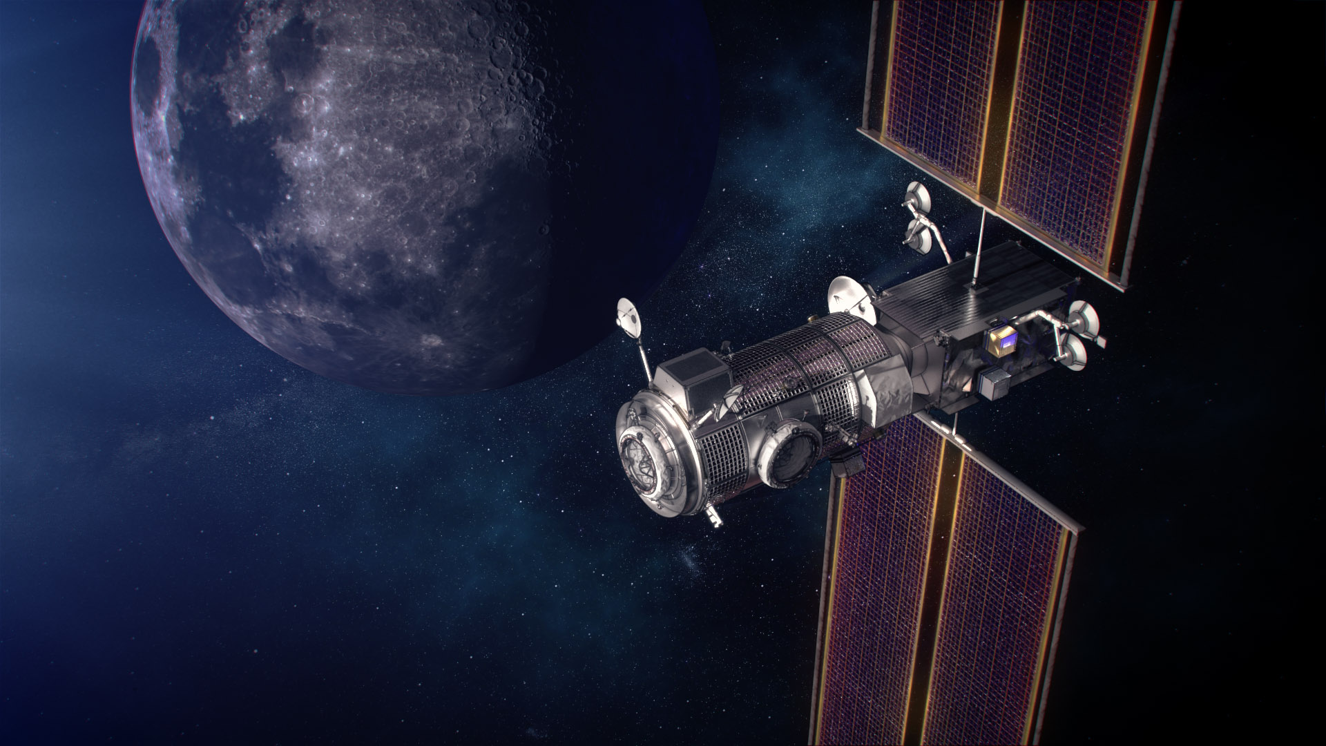 NASA illustration of Gateway power system