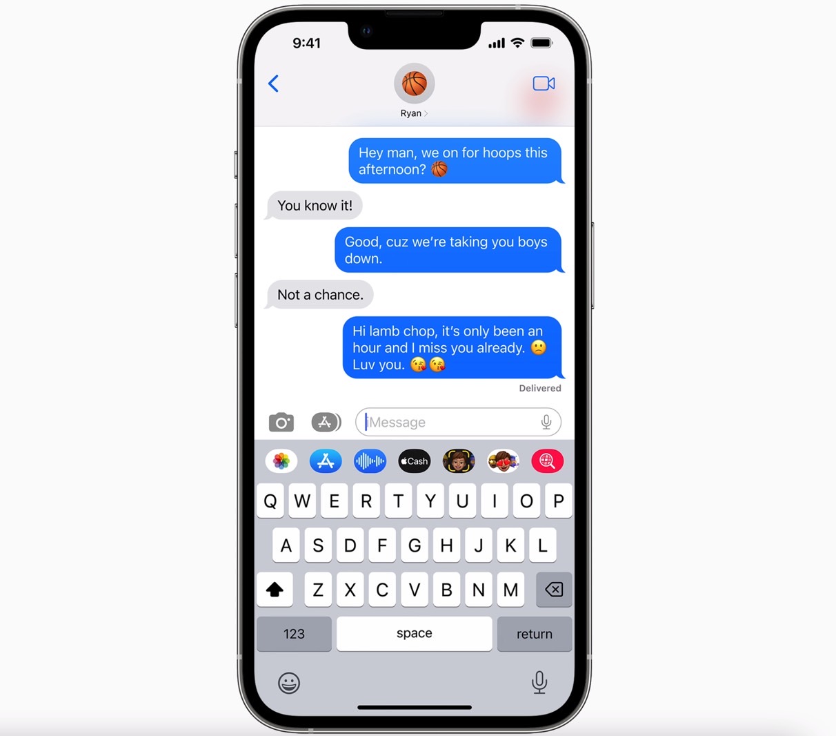 iMessage chat on iPhone