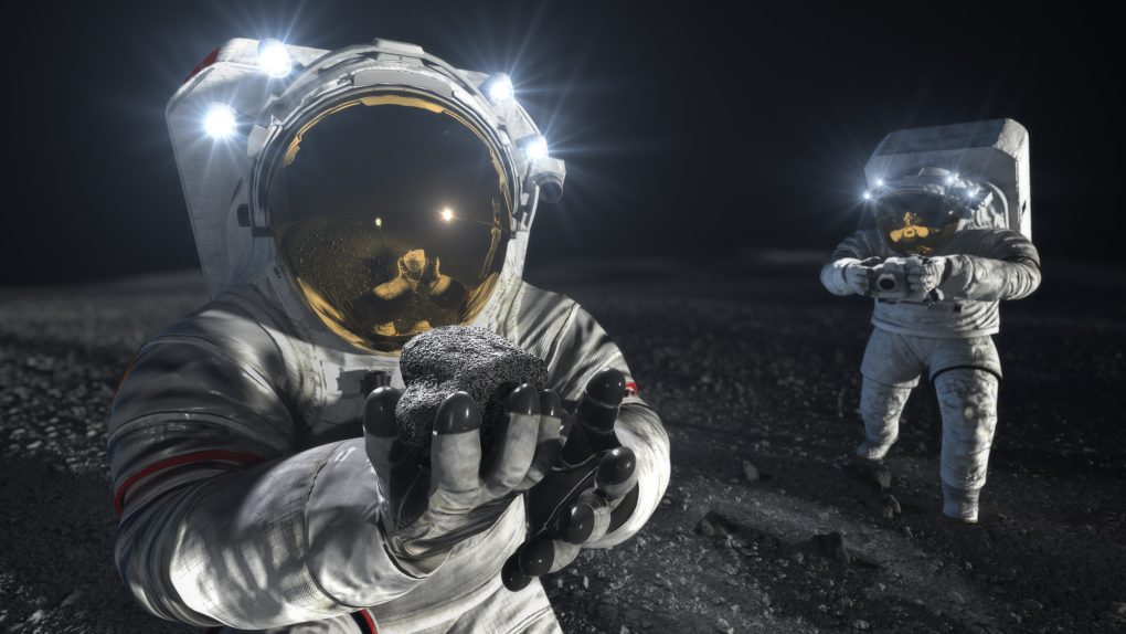 nasa next-generation spacesuits in use on Moon