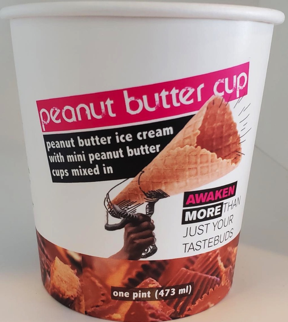 Taharka Brothers Ice Cream recall: Peanut Butter Cup container.