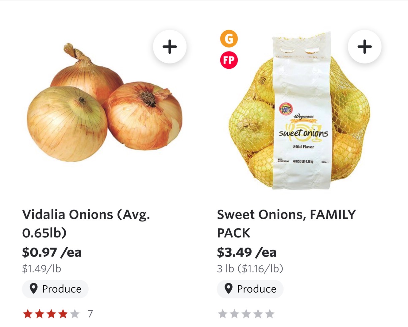 Wegmans Vidalia Onions recall: Examples of other Vidalia Onions products available for sale online at Wegmans.