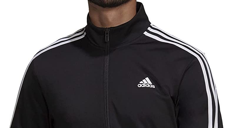 An adidas track suit