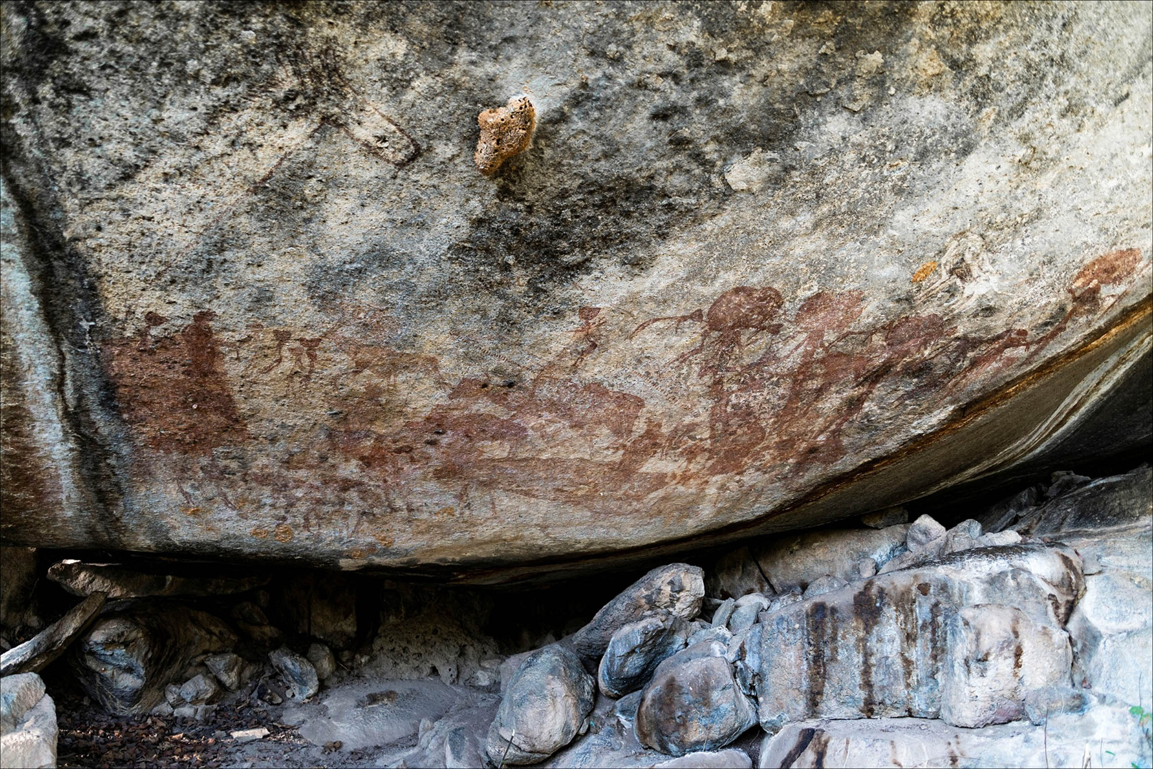 creepy ancient cave drawings