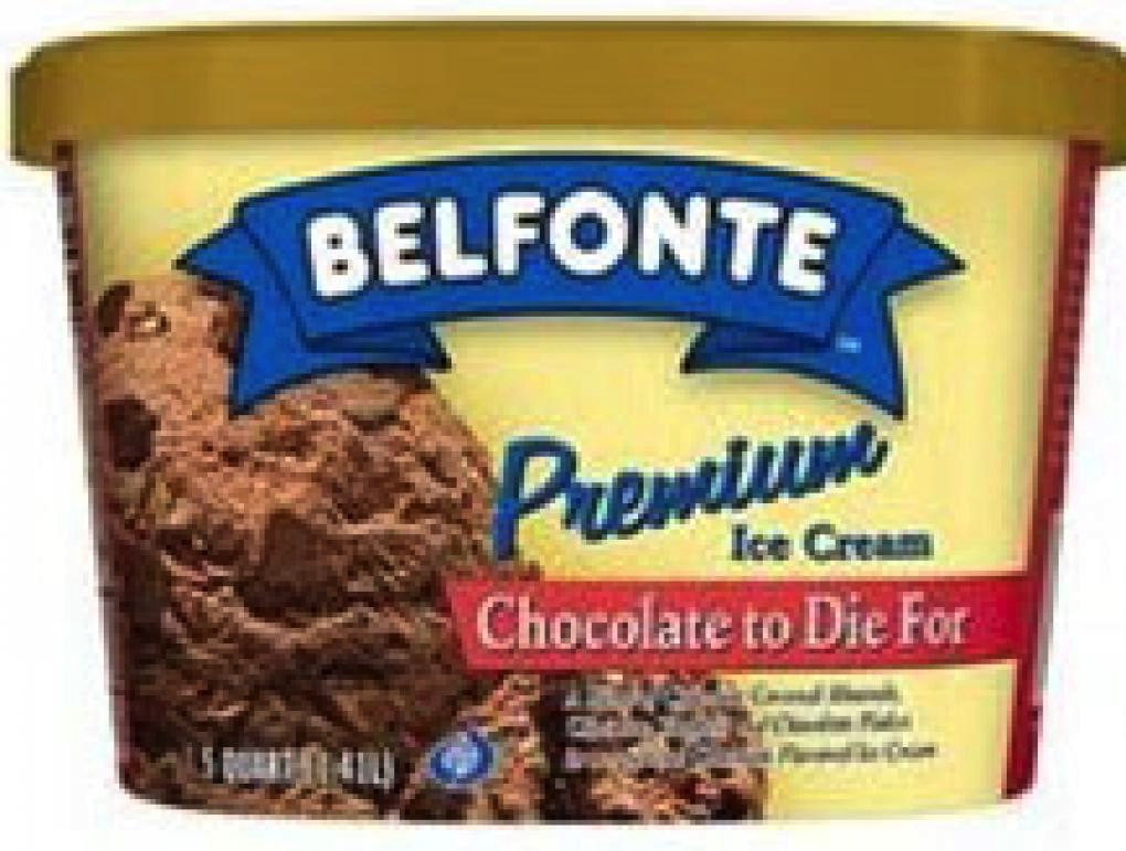 Belfonte Dairy ice cream recall: Packaging example.
