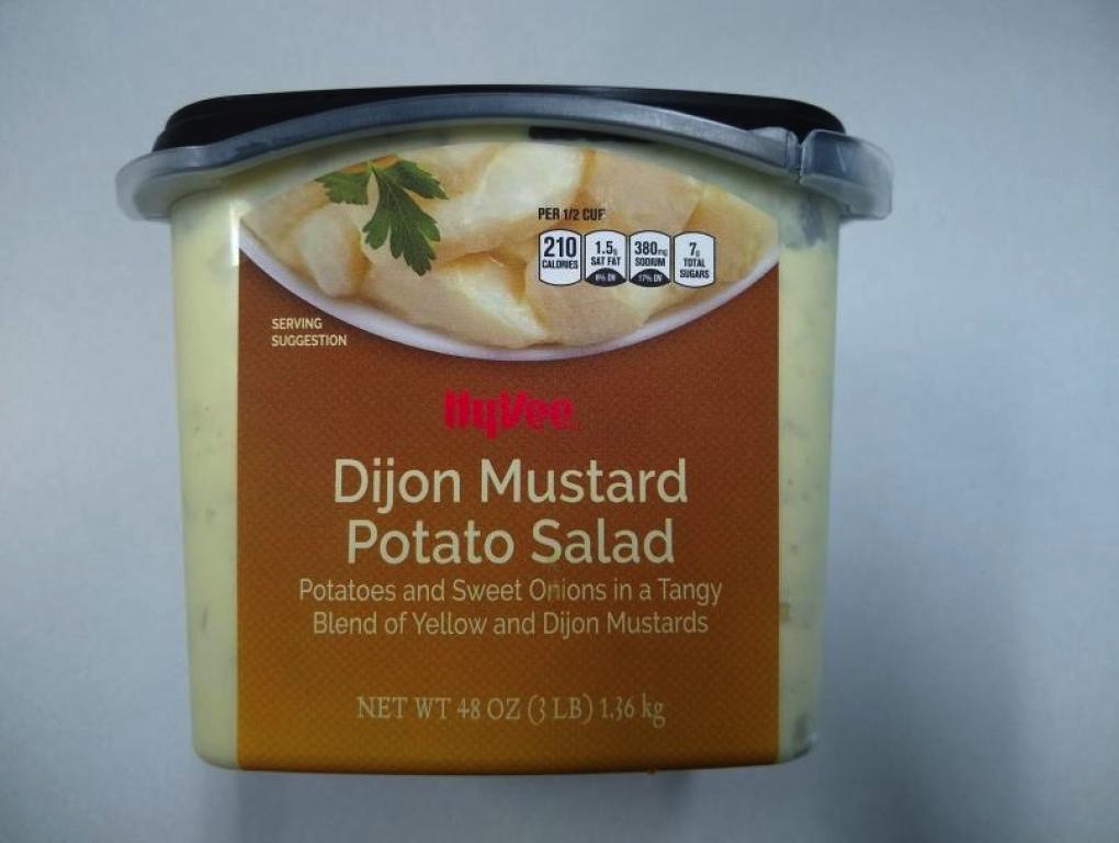 Hy-Vee potato salad recall: Dijon Mustard brand package.