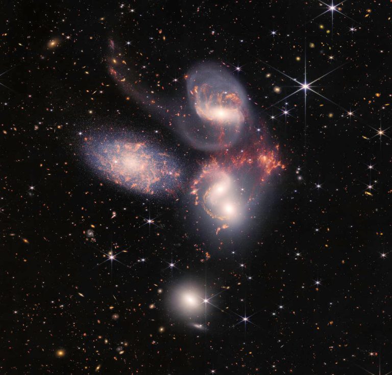 Stephan's Quintet image captured by James Webb