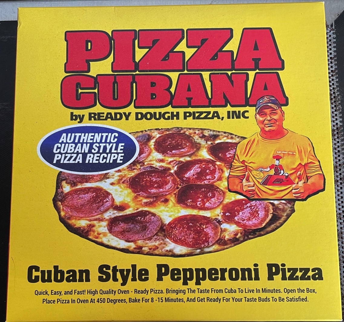 Ready Dough Pizza recall: The front side of the pepperoni pizza package.