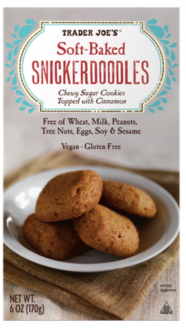 Trader Joe's recall: The packaging of Soft Baked Snickerdoodle Cookies.