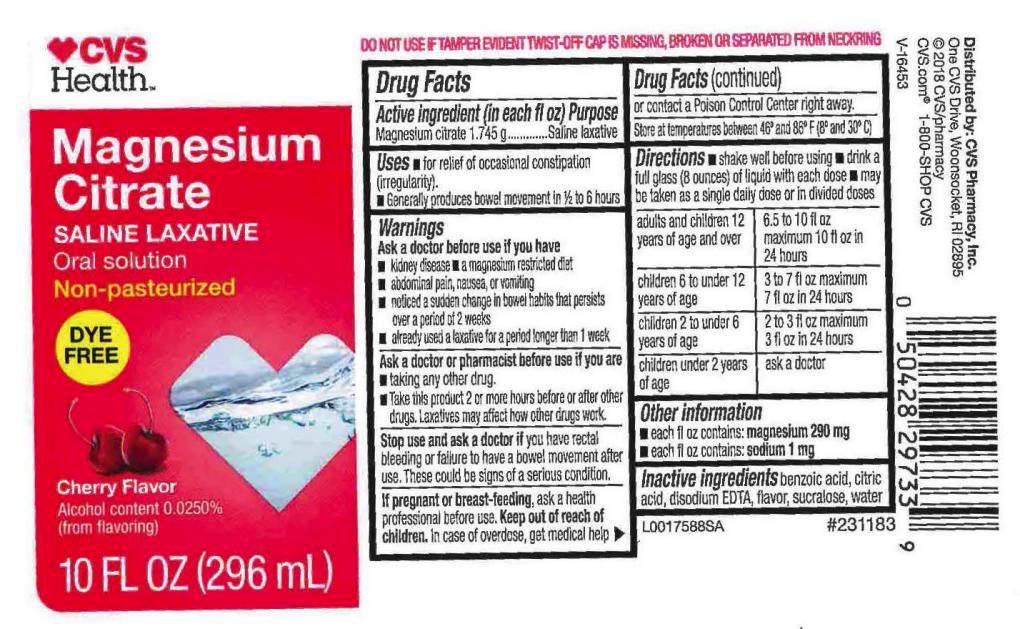 Vi-Jon laxative recall: The label of a product version sold with CVS branding.