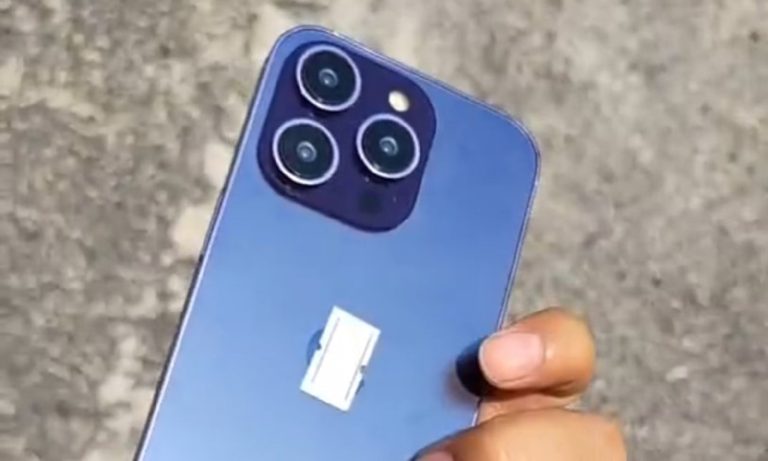 Purple iPhone 14 Pro appears in leaked video.