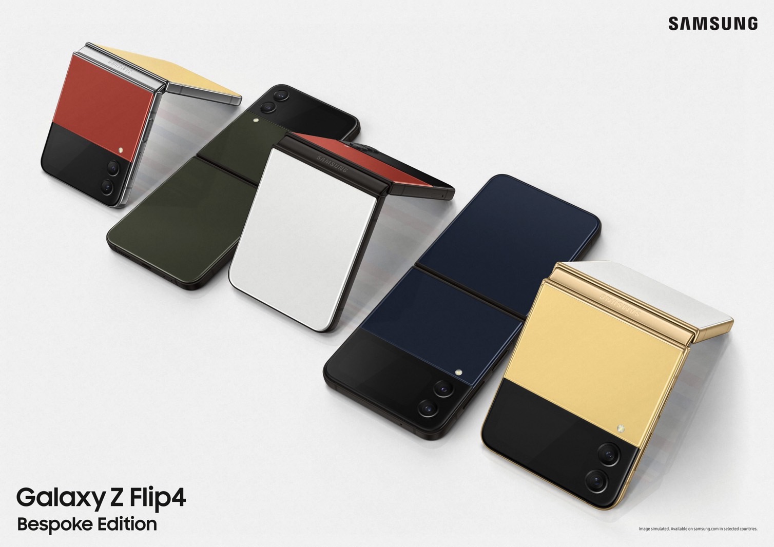 Galaxy Flip 4 Bespoke edition colors.