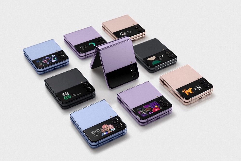 Galaxy Flip 4 color options.