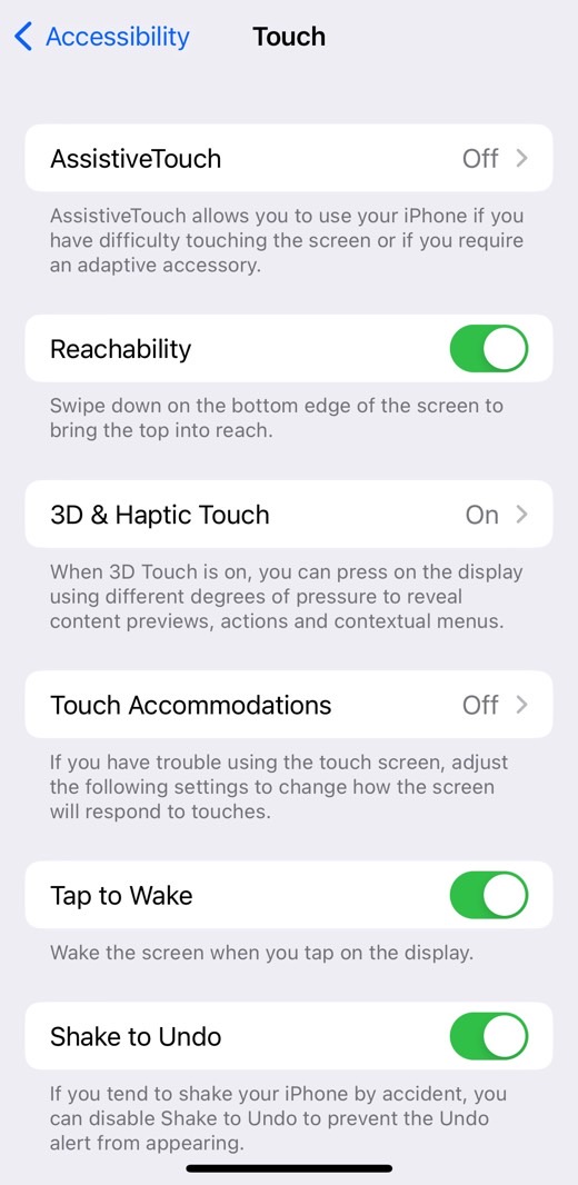 iPhone Features: Enable Shake to Undo in Settings.