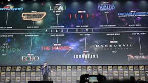 Comic-Con 2022: MCU Phase 5 titles and release dates.