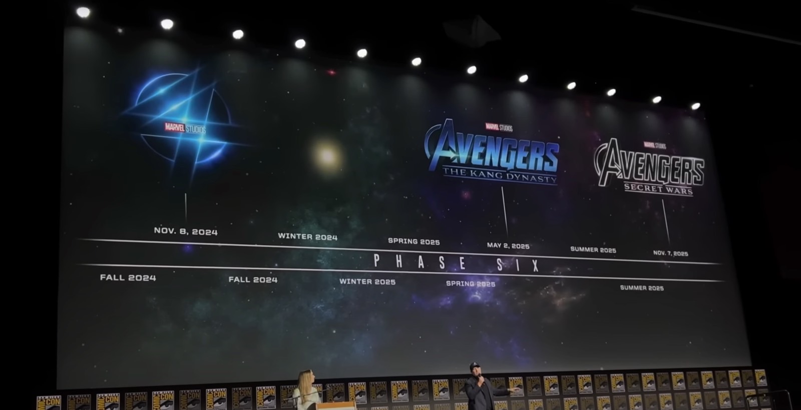 Comic-Con 2022: MCU Phase 6 titles and release dates.