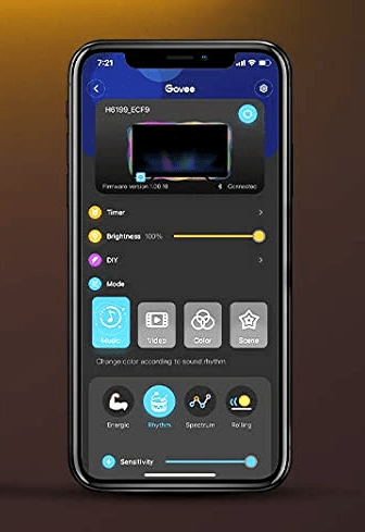 Smart app control, govee led tv