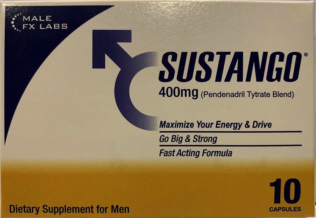 Sustango recall: The package of the dietary supplement product in the recall.