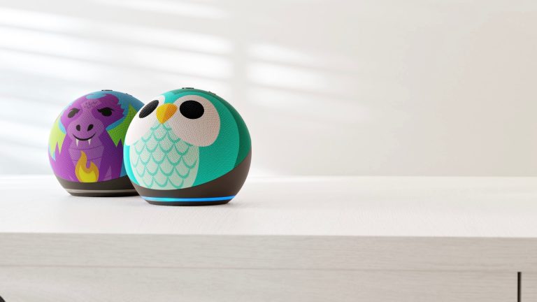 Amazon's new Owl and Dragon edition Echo Dot Kids.