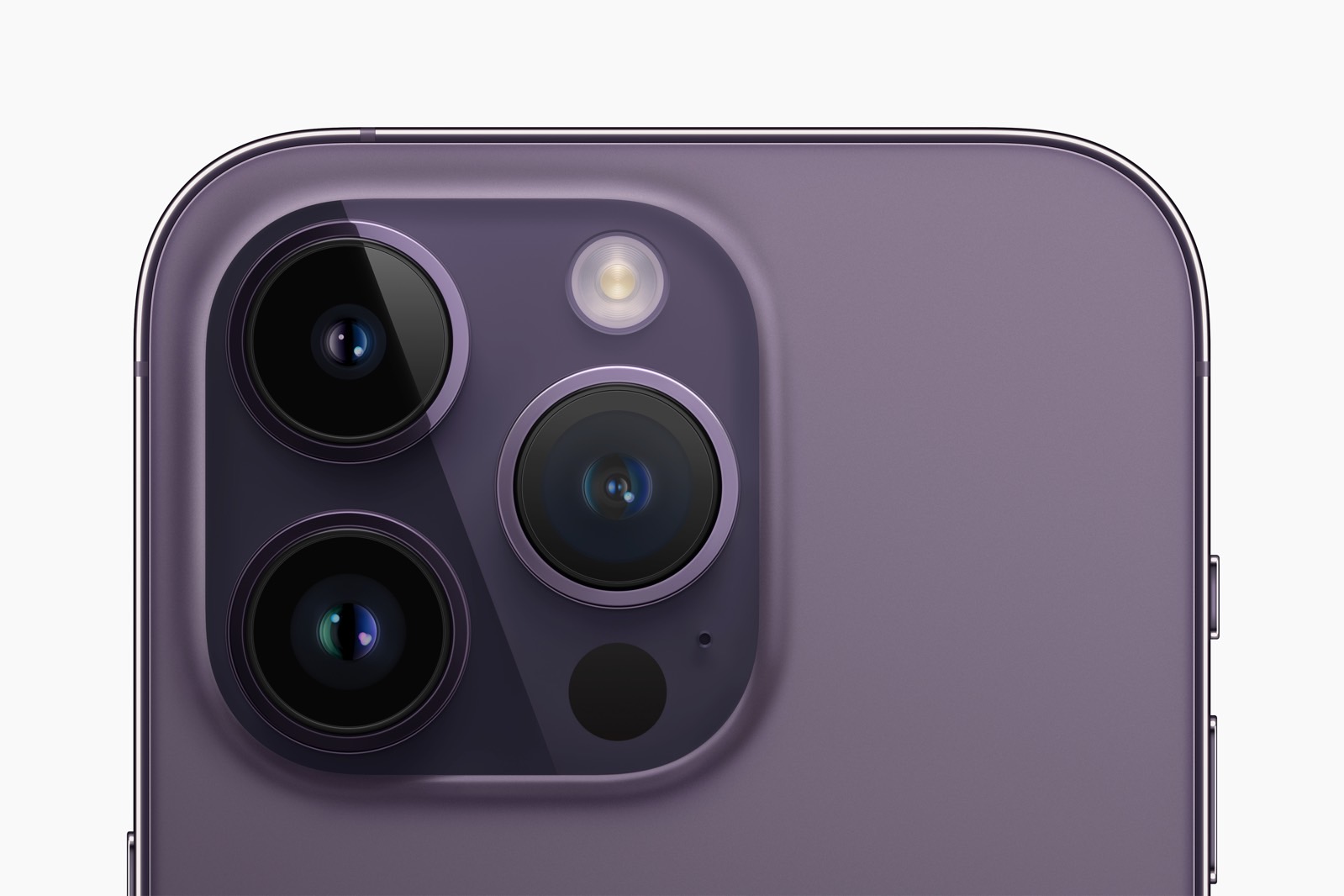 iPhone 14 Pro's triple-lens camera system.