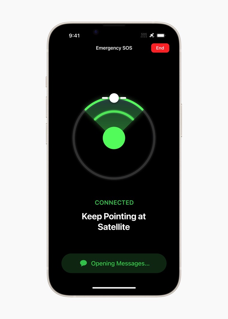Find a satellite on iPhone 14 to use the emergency connectivity feature in iOS 16.