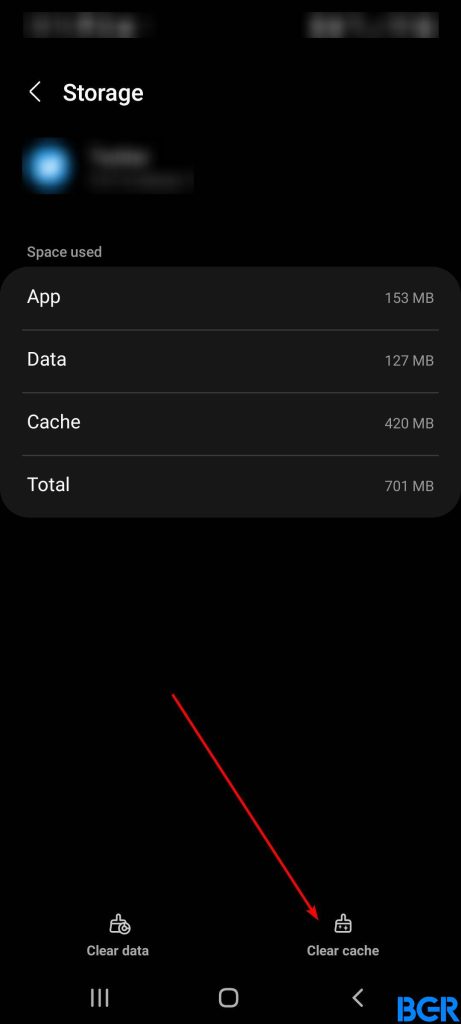 Tap on clear cache to clear cache on your Android device