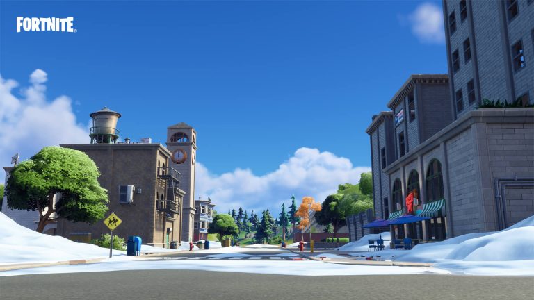 Tilted Towers landing spot in Fortnite
