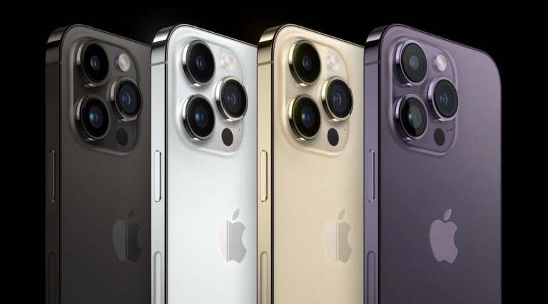 iPhone 14 Pro and iPhone 14 Pro Max color options.