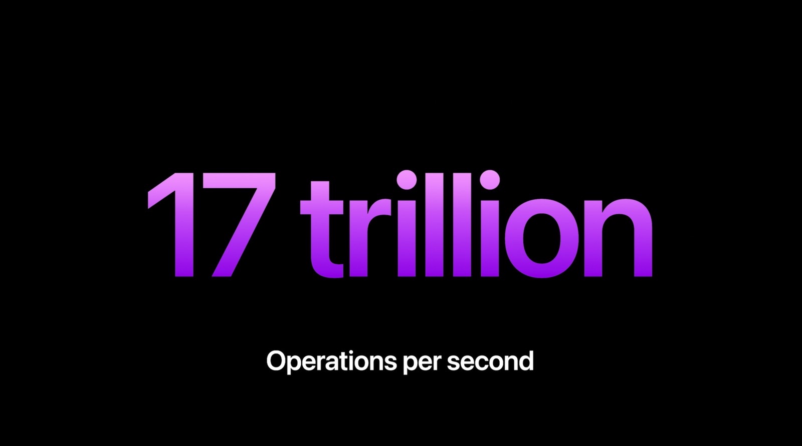 The Neural Engine in the iPhone 14 Pro's A16 chip tops at 17 trillion operations per second.