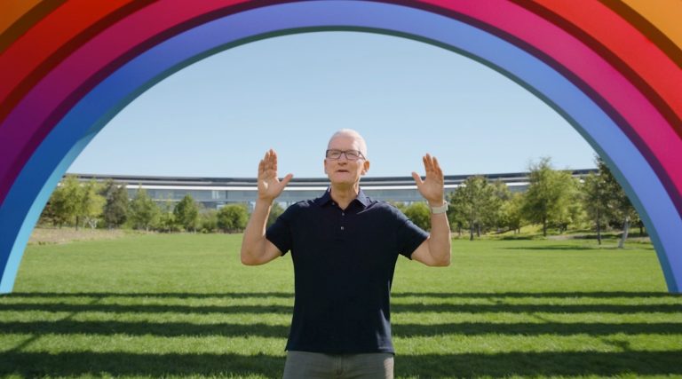 Tim Cook during Apple's iPhone 14 event on September 7th.