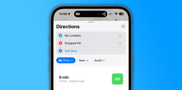 iPhone: Drop pin on Apple Maps