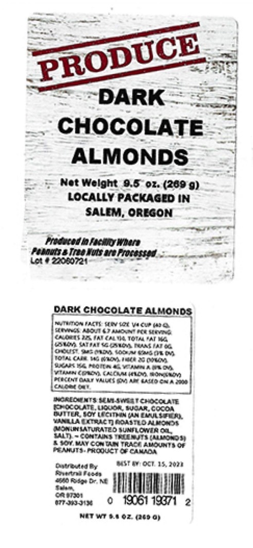 Dark chocolate almonds recall: The Safeway/Albertsons product variant.