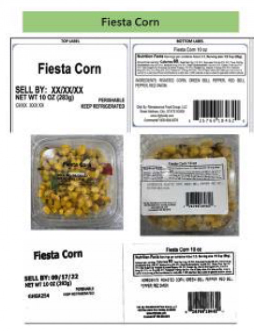 GHGA vegetable recall: Fiesta Corn product package and labels.